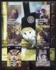 Congo 2004 Owls imperf sheetlet containing 6 values, with Rotary Logo unmounted mint