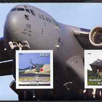 Congo 2003 Modern Aircraft imperf m/sheet containing 2 values unmounted mint