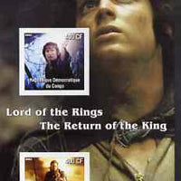 Congo 2003 Lord of the Rings - The Return of the King imperf m/sheet containing 2 values unmounted mint