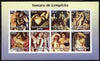 Congo 2003 Paintings of Nudes by Tamara de Lempicka imperf sheetlet containing 8 values unmounted mint