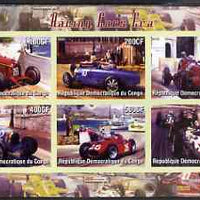 Congo 2005 Racing Cars (early) imperf sheetlet containing 6 values unmounted mint