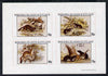 Bernera 1981 Woodland Wildlife imperf sheetlet containing set of 4 values unmounted mint
