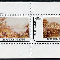 Bernera 1982 Pastoral Views perf sheetlet containing set of 2 values unmounted mint