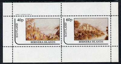 Bernera 1982 Pastoral Views perf sheetlet containing set of 2 values unmounted mint