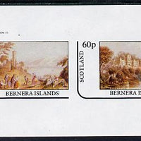 Bernera 1982 Pastoral Views imperf sheetlet containing set of 2 values unmounted mint