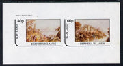 Bernera 1982 Pastoral Views imperf sheetlet containing set of 2 values unmounted mint