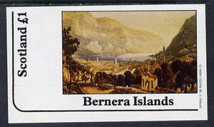 Bernera 1982 Pastoral Views imperf souvenir sheet (£1 value) unmounted mint