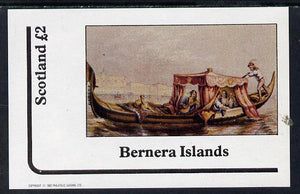 Bernera 1982 Pastoral Views imperf deluxe sheet (£2 value) unmounted mint