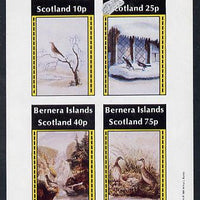 Bernera 1981 Life in the Country imperf sheetlet containing set of 4 values unmounted mint (note the large white flaw on the 25p value is on the original plate)