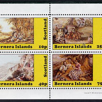 Bernera 1981 Paintings of English Country Life perf sheetlet containing set of 4 values unmounted mint