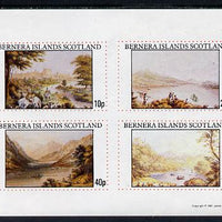 Bernera 1981 Paintings of Pastoral Views perf sheetlet containing set of 4 values unmounted mint