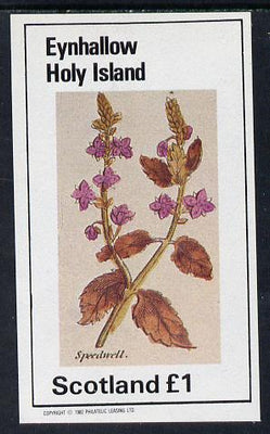 Eynhallow 1982 Wild Flowers (Speedwell) imperf souvenir sheet (£1 value) unmounted mint
