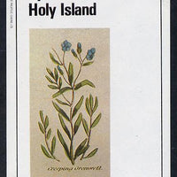 Eynhallow 1982 Wild Flowers (Creeping Cromwell) imperf deluxe sheet (£2 value) unmounted mint