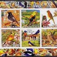 Benin 2003 Birds imperf sheetlet containing 10 values, Scout logo in margin, unmounted mint