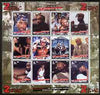 Mordovia Republic 2001 Tupac Shakur (Rap Artist) perf sheetlet containing set of 12 values unmounted mint