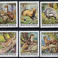 Hungary 1979 Protected Animals set of 6 (Pine Martin, Pole Cat, Badger) unmounted mint SG 3274-79