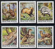 Hungary 1979 Protected Animals set of 6 (Pine Martin, Pole Cat, Badger) unmounted mint SG 3274-79