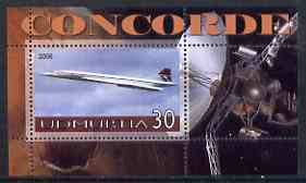 Udmurtia Republic 2006 Concorde & Space perf m/sheet #3 unmounted mint