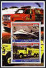 Djibouti 2006 Concorde & General Motors FT1 Fire Truck perf sheetlet containing 2 values cto used