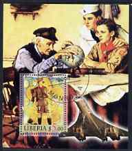Liberia 2006 Scouts & Concorde #4 perf s/sheet cto used