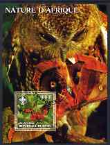 Benin 2006 Nature of Africa - Owl & Butterfly (with Scout Logo) perf m/sheet cto used
