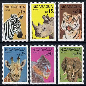 Nicaragua 1986 Endangered Animals set of 6 unmounted mint, SG 2799-2804
