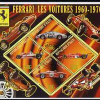 Haiti 2006 Ferrari Cars 1960-1970 perf sheetlet containing 4 diamond shaped values cto used