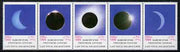 Iran 1999 Solar Eclipse perf strip of 5 unmounted mint, SG 3000-3004