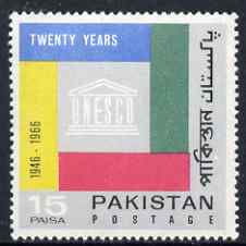 Pakistan 1965 UNESCO 20th Anniversary unmounted mint, SG 233