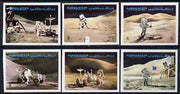 Ajman 1972 Apollo 15 imperf set of 6 unmounted mint, Mi 1267-72