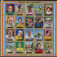 Ajman 1972 Tour de France Bicycle Race perf set of 20 unmounted mint, Mi 1351-70A