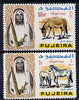 Fujeira 1967 Horse 1r & Ass 50np from def set unmounted mint, Mi 43 & 45