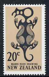 New Zealand 1967 Maori Rock Drawing 20c (from def set) unmounted mint, SG 857