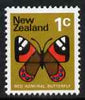 New Zealand 1973-76 Red Admiral 1c (from no wmk def set) unmounted mint, SG 1008