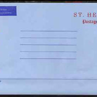 St Helena Postage paid 'Christmas' airletter sheet unused, folded along fold lines