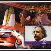 Liberia 2006 Albert Einstein In Memoriam perf m/sheet (with Space Shuttle in background) very fine cto used