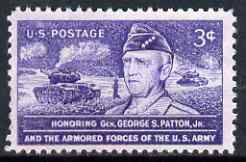 United States 1953 General Patton & US Armed Forces 3c unmounted mint, SG 1023