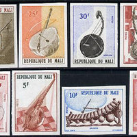 Mali 1974 Musical Instruments imperf set of 8, as SG 419-26