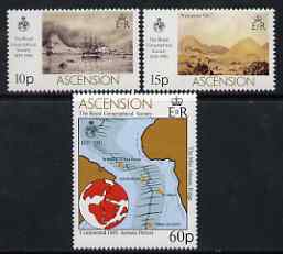 Ascension 1980 Royal Geographical Society perf set of 3 unmounted mint, SG 274-6