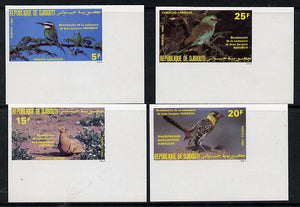 Djibouti 1985 John Audubon (Birds) imperf set of 4 unmounted mint as SG 941-44