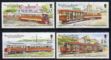 Isle of Man 1993 Electric Railway Centenary perf set of 4 unmounted mint SG 559-62