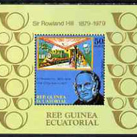 Equatorial Guinea 1979 Rowland Hill perf m/sheet unmounted mint