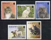 Jersey 1994 21st Anniversary of Jersey Cat Club perf set of 5 unmounted mint SG 650-54