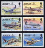 Jersey 1993 75th Anniversary of Royal Air Force perf set of 6 values unmounted mint SG 618-23