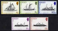 Jersey 1978 Bicentenary of Mail Packet Service perf set of 5 unmounted mint SG 197-201