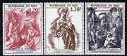 Mali 1978 Christmas (Works by Durer) perf set of 3 unmounted mint SG 668-70