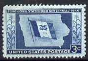 United States 1946 Centenary of Statehood of Iowa 3c unmounted mint, SG 939