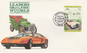 Nevis 1985 $3 Rolls Royce Corniche (1971) imperf se-tenant pair on illustrated cover with first day cancel (as SG 263a) very few imperfs are known on cover