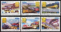 Cuba 2006 Belgica 06 Stamp Exhibition (Railways) perf set of 6 fine cto used