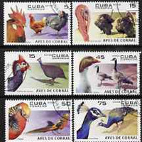 Cuba 2006 Domesticated Fowl perf set of 6 fine cto used, SG4948-53